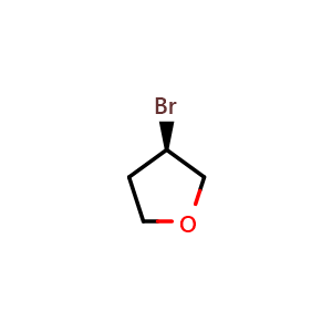 Chemical structure of (3R)-3-Bromotetrahydrofuran , CAS 2200583-24-8, AChemBlock AD289243