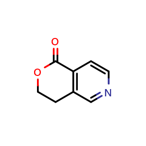 Chemical structure of 3,4-Dihydro-1H-pyrano[4,3-c]pyridin-1-one , CAS 4427-20-7, AChemBlock AD289245
