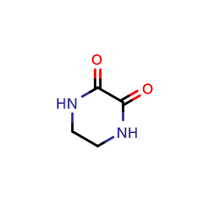 Chemical structure of Piperazine-2,3-dione , CAS 13092-86-9, AChemBlock AD289271