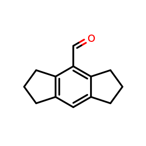 Chemical structure of 1,2,3,5,6,7-Hexahydro-s-indacene-4-carbaldehyde , CAS 88633-12-9, AChemBlock AD289337