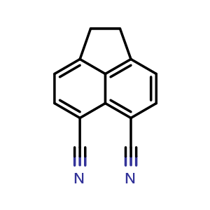 Chemical structure of 1,2-Dihydroacenaphthylene-5,6-dicarbonitrile , CAS 86528-79-2, AChemBlock AD289341