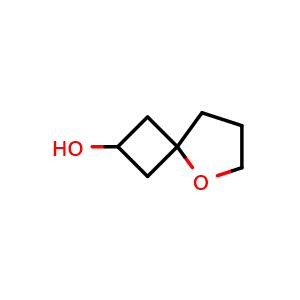 Chemical structure of 5-Oxaspiro[3.4]octan-2-ol , CAS 2995275-77-7, AChemBlock AD289373