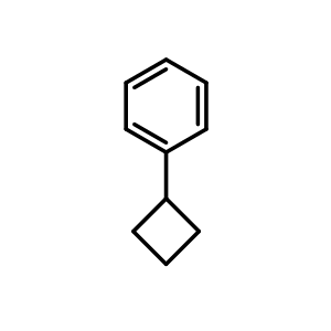 Chemical structure of Cyclobutylbenzene , CAS 4392-30-7, AChemBlock AD289456