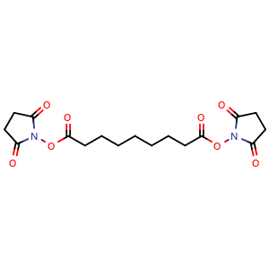 Chemical structure of Bis(2,5-dioxopyrrolidin-1-yl) nonanedioate , CAS 106664-96-4, AChemBlock AD289482