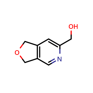 Chemical structure of (1,3-Dihydrofuro[3,4-c]pyridin-6-yl)methanol , CAS 1075237-72-7, AChemBlock AD289497