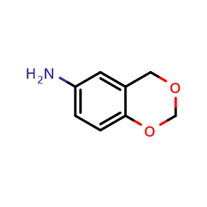 Chemical structure of 4H-benzo[d][1,3]dioxin-6-amine , CAS 22791-64-6, AChemBlock AD289504