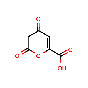 Chemical structure of 3,4-Dihydro-2,4-dioxo-2H-pyran-6-carboxylic acid , CAS 108799-25-3, AChemBlock AD289555