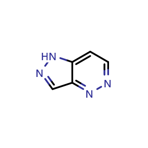 Chemical structure of 1H-Pyrazolo[4,3-c]pyridazine , CAS 36874-06-3, AChemBlock AD289585
