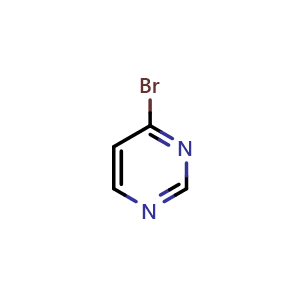 Chemical structure of 4-bromopyrimidine , CAS 31462-56-3, AChemBlock AD289586