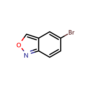 Chemical structure of 5-Bromobenzo[c]isoxazole , CAS 4682-91-1, AChemBlock AD289613
