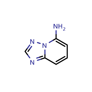 Chemical structure of [1,2,4]Triazolo[1,5-a]pyridin-5-amine , CAS 1557509-99-5, AChemBlock AD289616