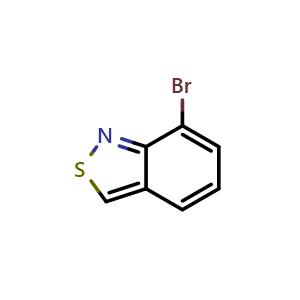 Chemical structure of 7-Bromobenzo[c]isothiazole , CAS 24246-14-8, AChemBlock AD289625