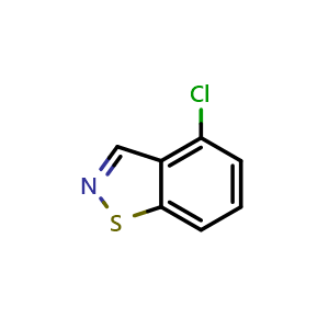 Chemical structure of 4-Chlorobenzo[d]isothiazole , CAS 25380-61-4, AChemBlock AD289634