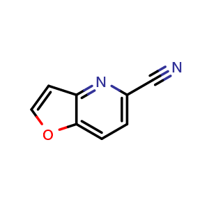 Chemical structure of Furo[3,2-b]pyridine-5-carbonitrile , CAS 182691-67-4, AChemBlock AD289640