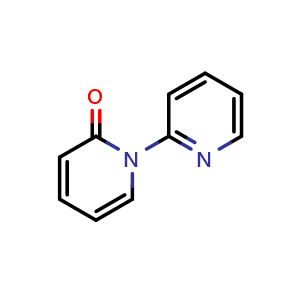 Chemical structure of 2H-[1,2'-Bipyridin]-2-one , CAS 3480-65-7, AChemBlock AD289674