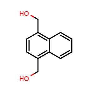 Chemical structure of Naphthalene-1,4-diyldimethanol , CAS 57322-45-9, AChemBlock AD289679