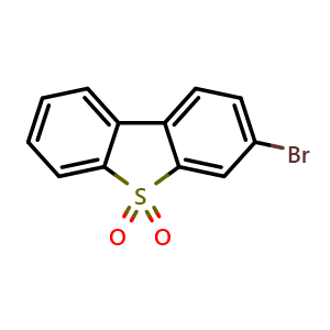 Chemical structure of 3-Bromodibenzo[b,d]thiophene 5,5-dioxide , CAS 116668-69-0, AChemBlock AD289692