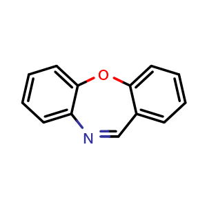Chemical structure of Dibenz[b,f][1,4]oxazepine , CAS 257-07-8, AChemBlock AD289696