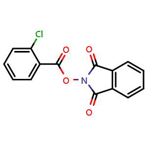 Chemical structure of 1,3-Dihydro-1,3-dioxo-2H-isoindol-2-yl 2-chlorobenzoate , CAS 777878-92-9, AChemBlock AD289711