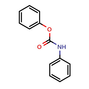 Chemical structure of phenyl phenylcarbamate , CAS 4930-03-4, AChemBlock AD289732