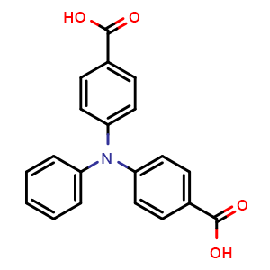 Chemical structure of 4,4'-(Phenylazanediyl)dibenzoic acid , CAS 181188-86-3, AChemBlock AD289738