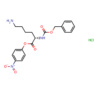 Chemical structure of Z-Lys-ONp.HCl , CAS 2179-15-9, AChemBlock AD289760