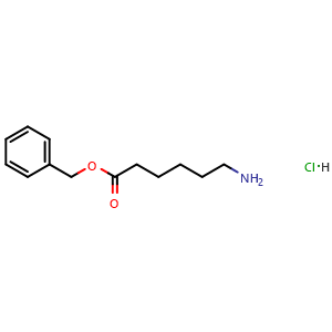 Chemical structure of Benzyl 6-aminohexanoate hydrochloride , CAS 5515-00-4, AChemBlock AD289761