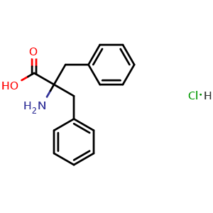 Chemical structure of 2-Amino-2-benzyl-3-phenylpropanoic acid hydrochloride , CAS 99330-19-5, AChemBlock AD289776