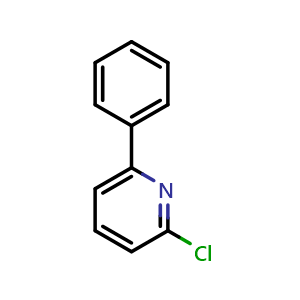 Chemical structure of 2-Chloro-6-phenylpyridine , CAS 13382-54-2, AChemBlock AD289783