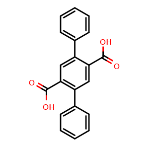 Chemical structure of 2,5-Diphenylterephthalic acid , CAS 13962-92-0, AChemBlock AD289791