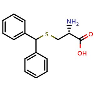 Chemical structure of H-Cys(Dpm)-OH , CAS 5191-80-0, AChemBlock AD289805