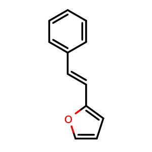 Chemical structure of (E)-2-styrylfuran , CAS 21676-00-6, AChemBlock AD289819