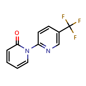 Chemical structure of 5'-(Trifluoromethyl)-2H-[1,2'-bipyridin]-2-one , CAS 1845694-34-9, AChemBlock AD289841