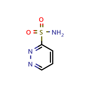 Chemical structure of Pyridazine-3-sulfonamide , CAS 860448-30-2, AChemBlock AD289844