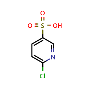 Chemical structure of 6-Chloropyridine-3-sulfonic acid , CAS 17624-08-7, AChemBlock AD289846