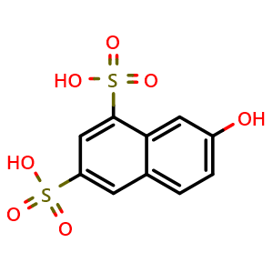 Chemical structure of 2-Naphthol-6,8-disulfonic acid , CAS 118-32-1, AChemBlock AD289866