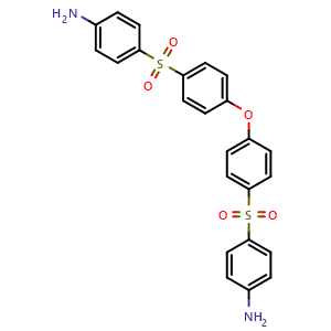 Chemical structure of 4,4'-(Oxybis(4,1-phenylenesulfonyl))dianiline , CAS 54616-64-7, AChemBlock AD289873