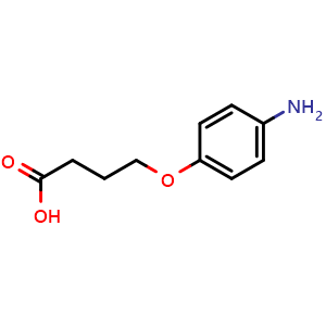 Chemical structure of 4-(4-Aminophenoxy)butanoic acid , CAS 851757-04-5, AChemBlock AD289874