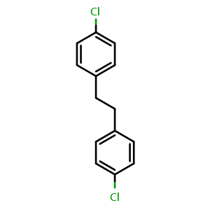Chemical structure of 4,4'-dichlorobibenzyl , CAS 5216-35-3, AChemBlock AD289884