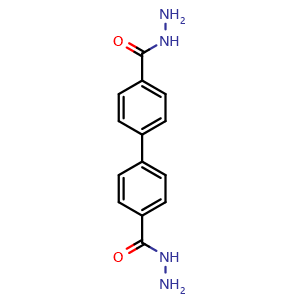 Chemical structure of [1,1'-Biphenyl]-4,4'-dicarbohydrazide , CAS 4073-75-0, AChemBlock AD289909