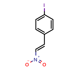 Chemical structure of (E)-1-Iodo-4-(2-Nitrovinyl)benzene , CAS 5153-72-0, AChemBlock AD289950