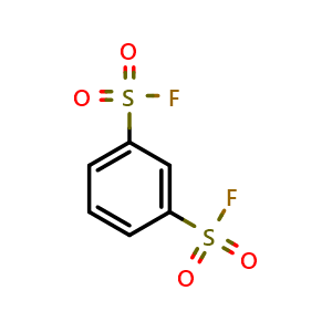 Chemical structure of Benzene-1,3-disulfonyl difluoride , CAS 7552-55-8, AChemBlock AD289952