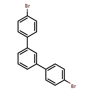 Chemical structure of 4,4''-Dibromo-1,1':3',1''-terphenyl , CAS 83909-22-2, AChemBlock AD289967