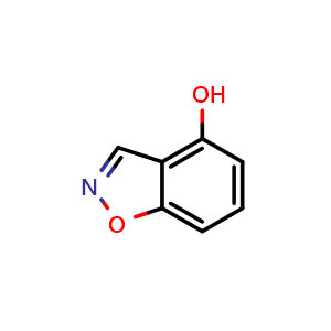 Chemical structure of Benzo[d]isoxazol-4-ol , CAS 1360931-63-0, AChemBlock AD289971