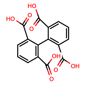 Chemical structure of [1,1'-Biphenyl]-2,2',6,6'-tetracarboxylic acid , CAS 4371-27-1, AChemBlock AD290050