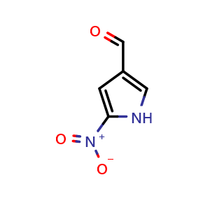 Chemical structure of 5-Nitro-1H-pyrrole-3-carbaldehyde , CAS 36131-53-0, AChemBlock AD290065