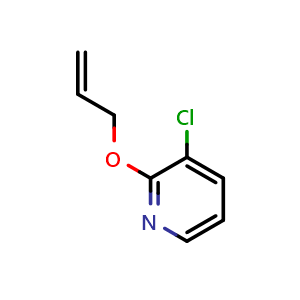 Chemical structure of 2-(Allyloxy)-3-chloropyridine , CAS 1365271-80-2, AChemBlock AD290177