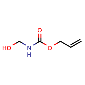 Chemical structure of Allyl (hydroxymethyl)carbamate , CAS 24935-97-5, AChemBlock AD290178
