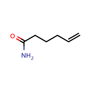 Chemical structure of 5-Hexenamide , CAS 28487-09-4, AChemBlock AD290182