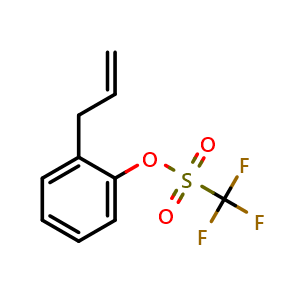 Chemical structure of 2-Allylphenyl trifluoromethanesulfonate , CAS 109586-43-8, AChemBlock AD290183